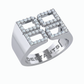 4D LOGO RING BEDAZZLED