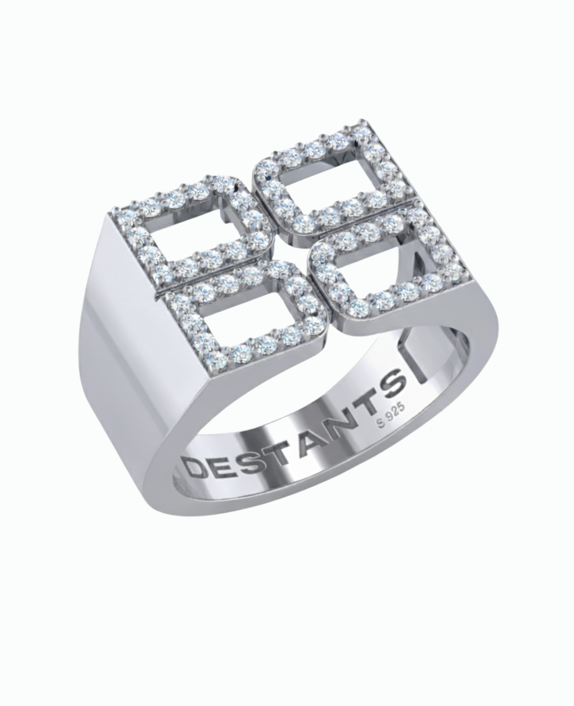 4D LOGO RING BEDAZZLED