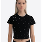 Flashing Lights crop top - black