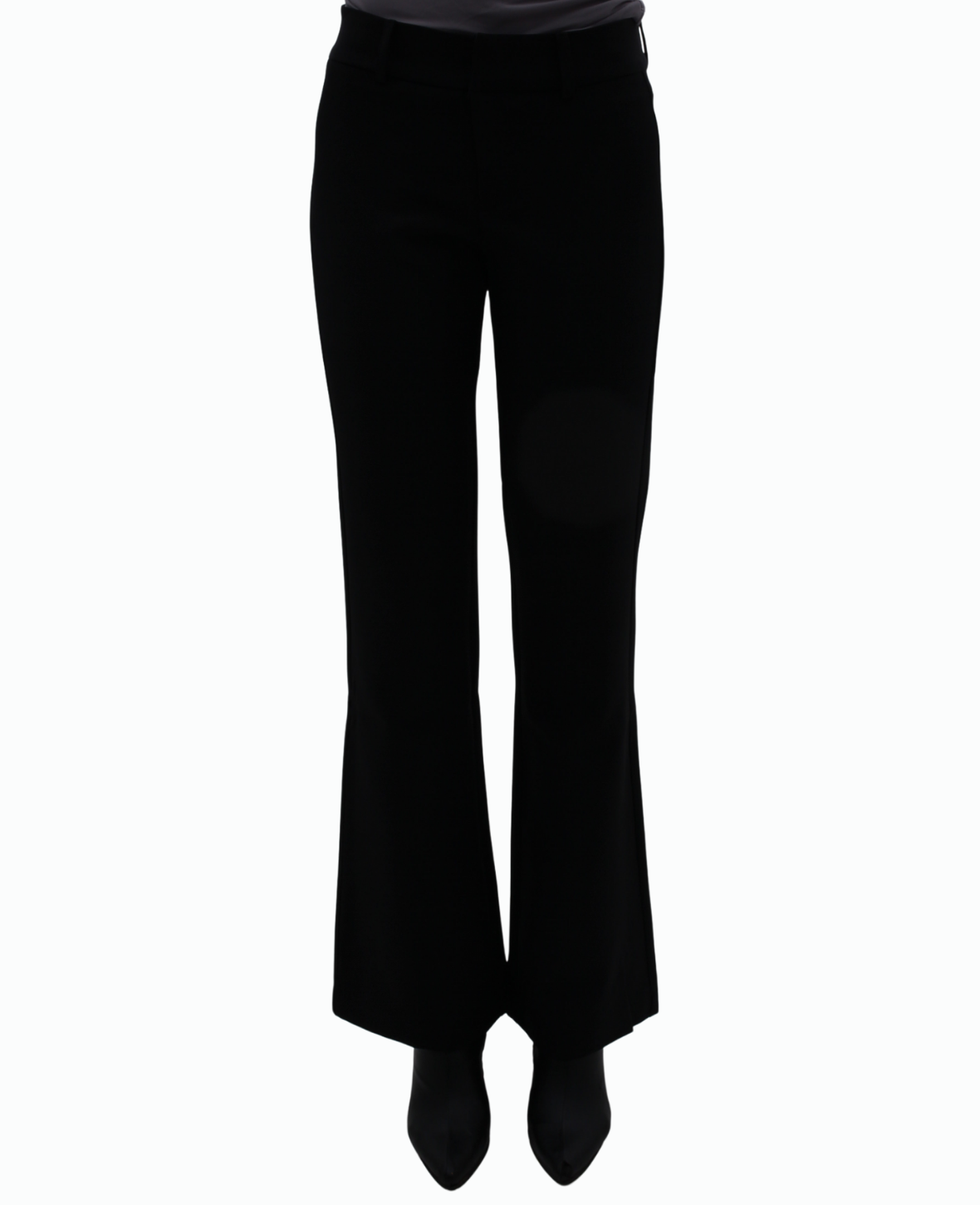 FLARED TAILORED TROUSERS IN BLACK