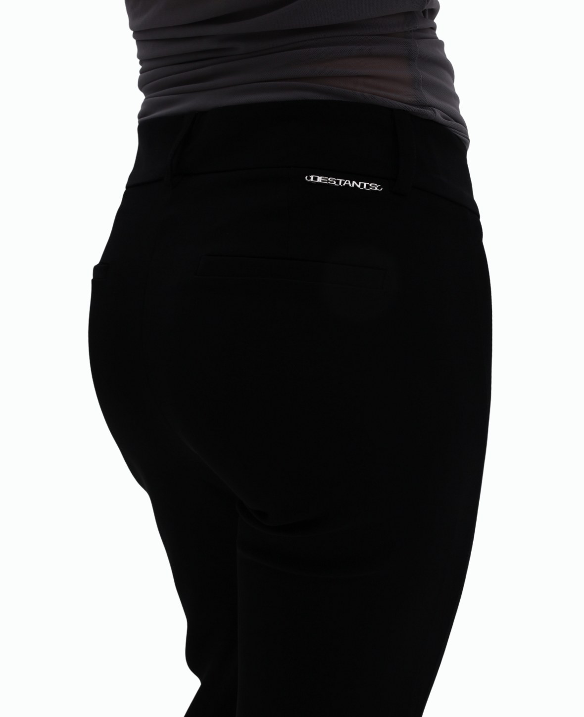 FLARED TAILORED TROUSERS IN BLACK