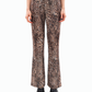 FLARED TAILORED TROUSERS IN LEOPARD MOTIF