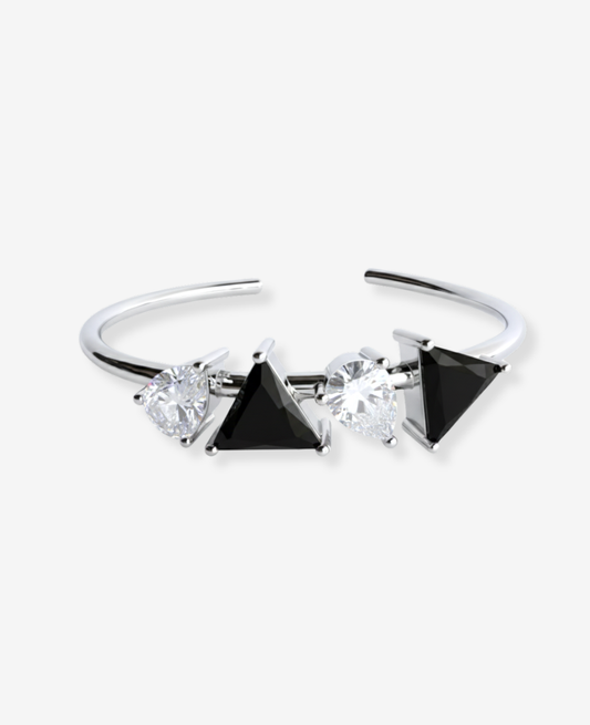 EXCESS BRACELET - BLACK & WHITE