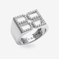 4D LOGO RING BEDAZZLED